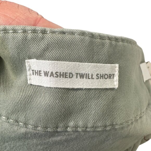 Loft Womens Washed Twill Shorts Size 0 Green Cotton/Spandex - Picture 4 of 7